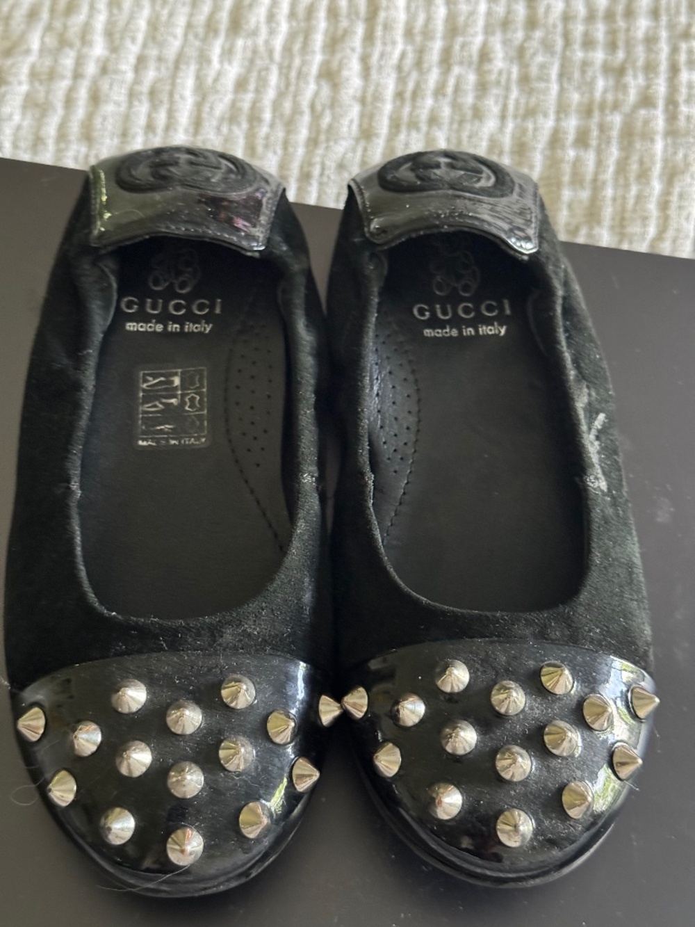 Little girls Gucci ballet shoes